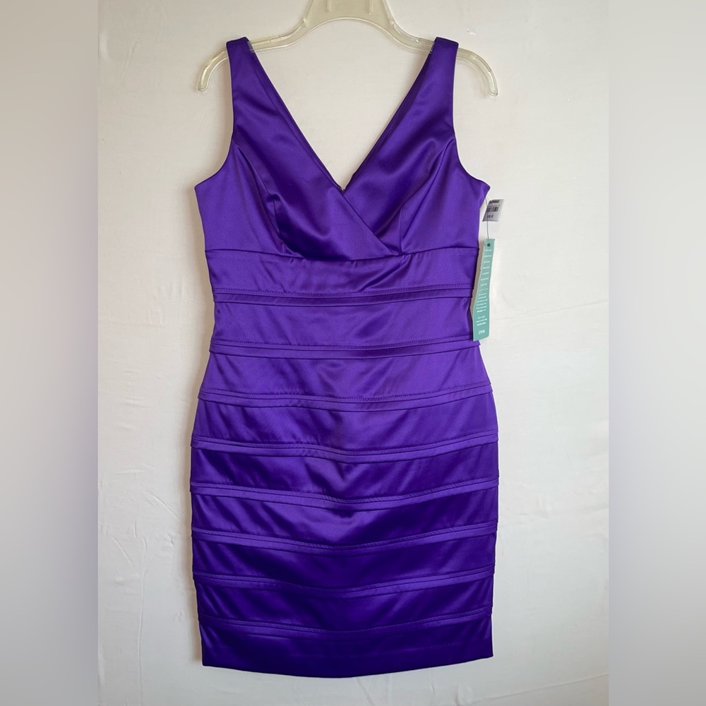 Purple cocktail dress